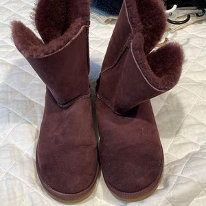 Eggplant purple Bailey button uggs